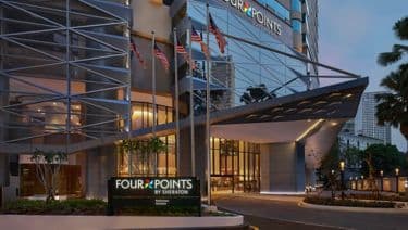 Four Points by Sheraton Kuala Lumpur exterior at dusk
